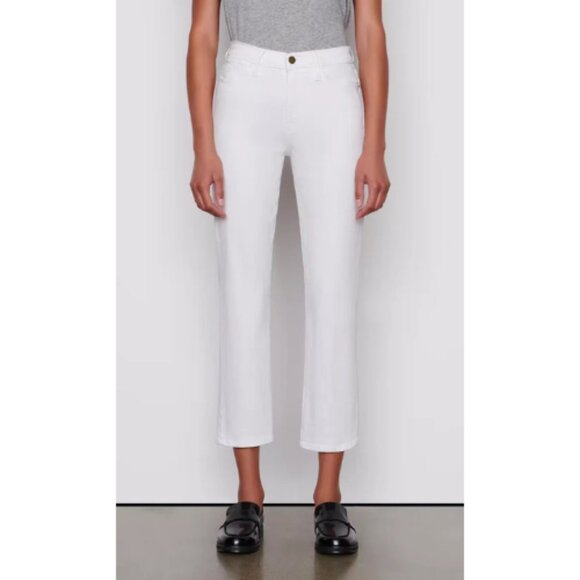 Frame Womens 27 White Le High Straight Denim Jeans Made in USA - Picture 1 of 14